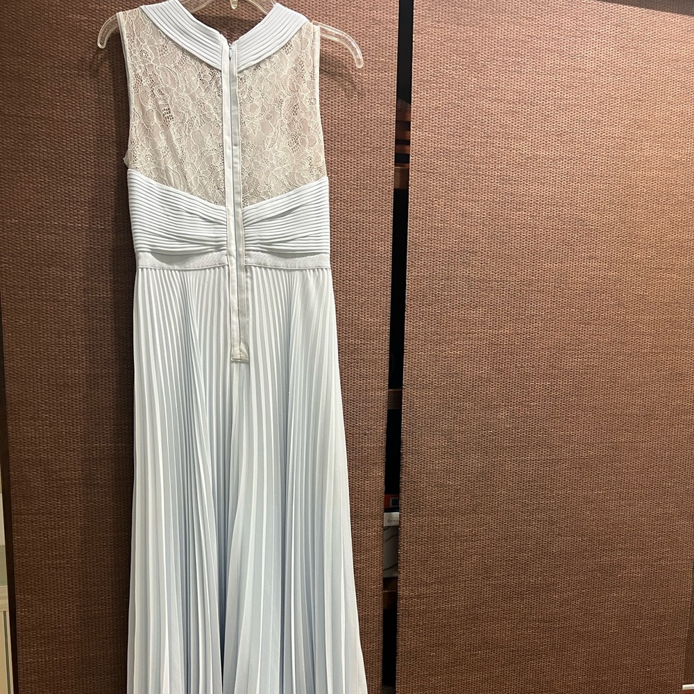 A light blue stunning BCBG long dress.